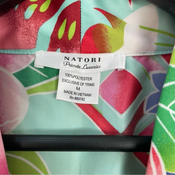 NATORI STAR BLOSSOM ROBE Caftan Kimono Size M - Picture 6 of 7